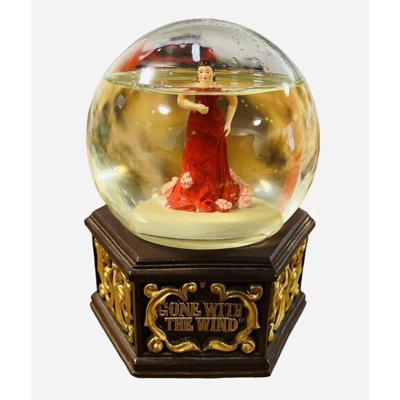 Gone With The Wind Snow Globe Music Box Tune: Tara's Theme Sankyo 1997‎ - Picture 1 of 3